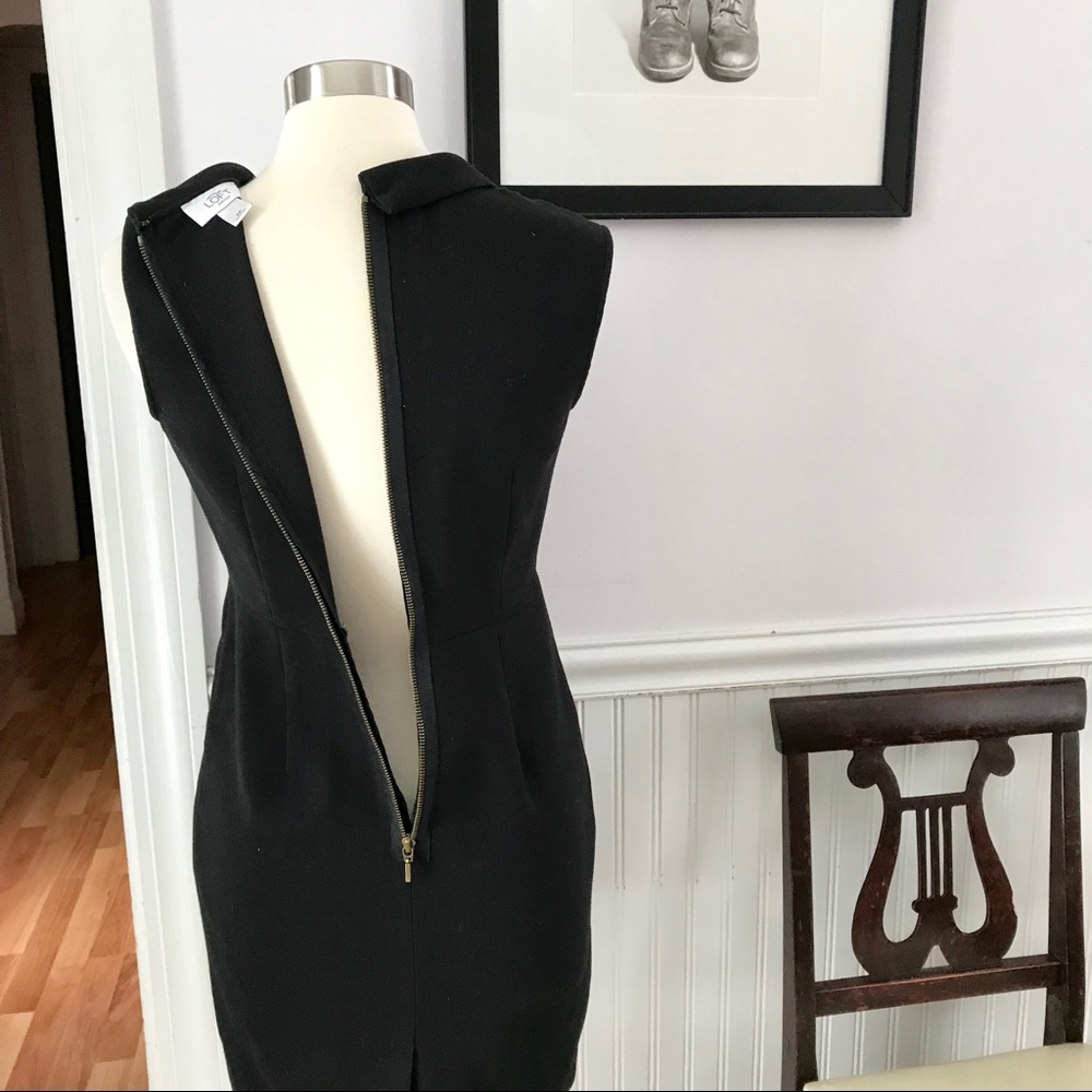LOFT Petites Black Sheath Career Dress Pockets Y11 - Picture 7 of 8